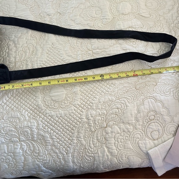 Crossbody Black White Fabric Bucket Boho Style Tote Bag Purse - Picture 7 of 7